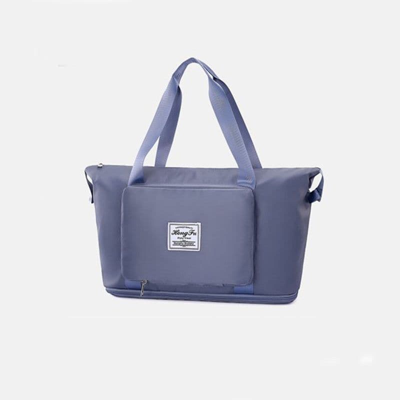 image-Foldable Storage Travel Bag Waterproof Large Capacity Gym Fitness Bag Weekender Overnight For Women
