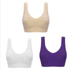 image-Women Yoga Tank Tops Sports Bra Workout Fitness Running Crop Top