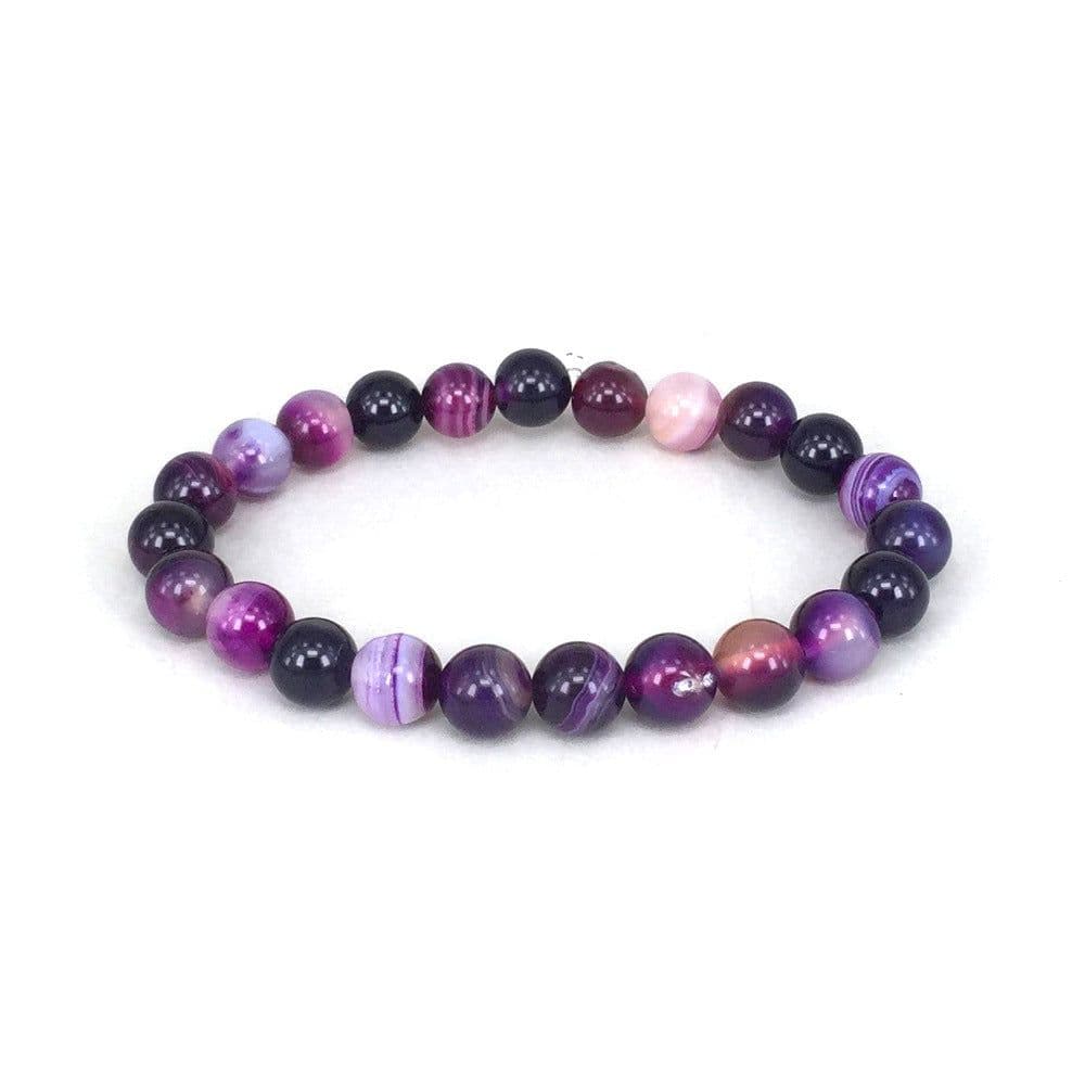 image-Bracelet En Pierre Naturelle Violet Pour Femme
