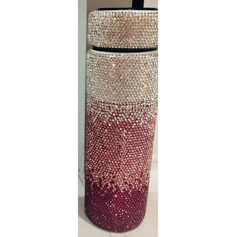 image-Diamond Gradient Color Cup Intelligent Temperature Measurement Number Display Water Cup