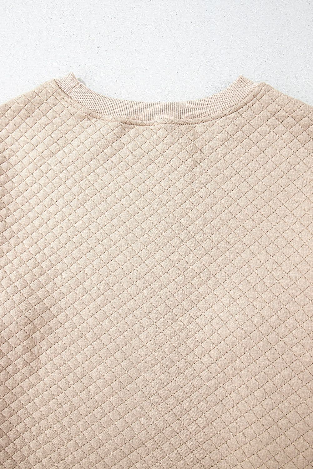 image-Parchment Quilted Long Sleeve Top & Shorts Set
