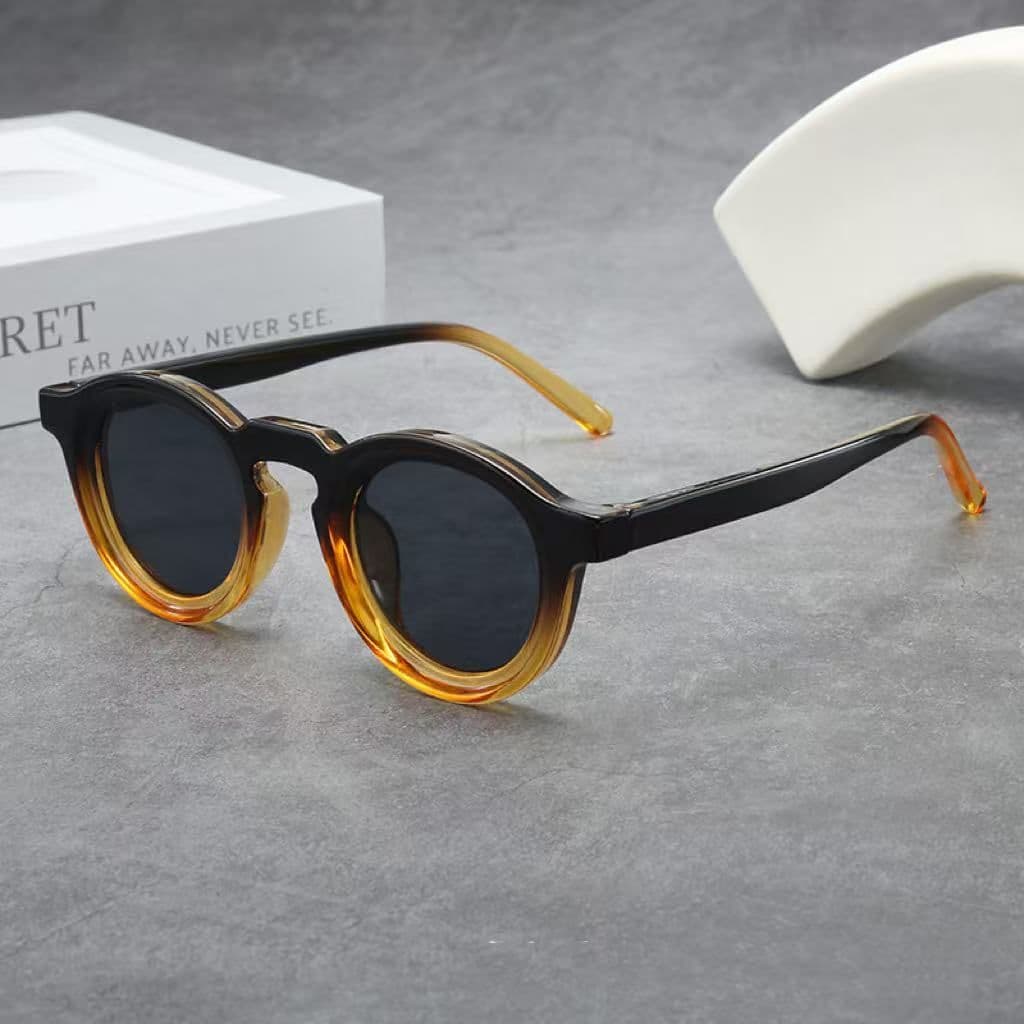 image-Retro Round Small Frame High Sense Men's And Women's Sunglasses