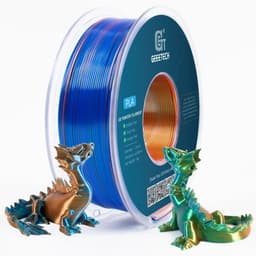 image-Geeetech Three Tri Color Silk PLA Filament , 3D Filament 1,75 mm 1KG Spool Wire (+/-0.03mm) Vacuum packaging, special color