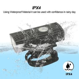 image-USB Rechargeable Bike Light Front Light Red Taillight Easy to Install 3 Modes Bicycle Accessories for the Bicycle