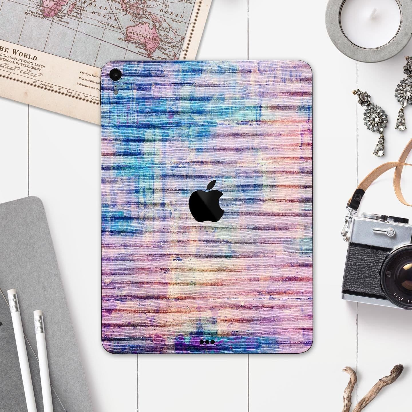 image-Dripping Blue Paint - Full Body Skin Decal for the Apple iPad Pro