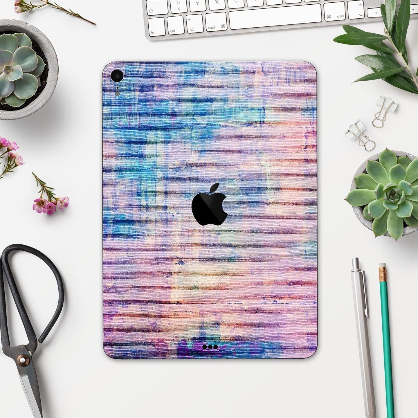 image-Dripping Blue Paint - Full Body Skin Decal for the Apple iPad Pro