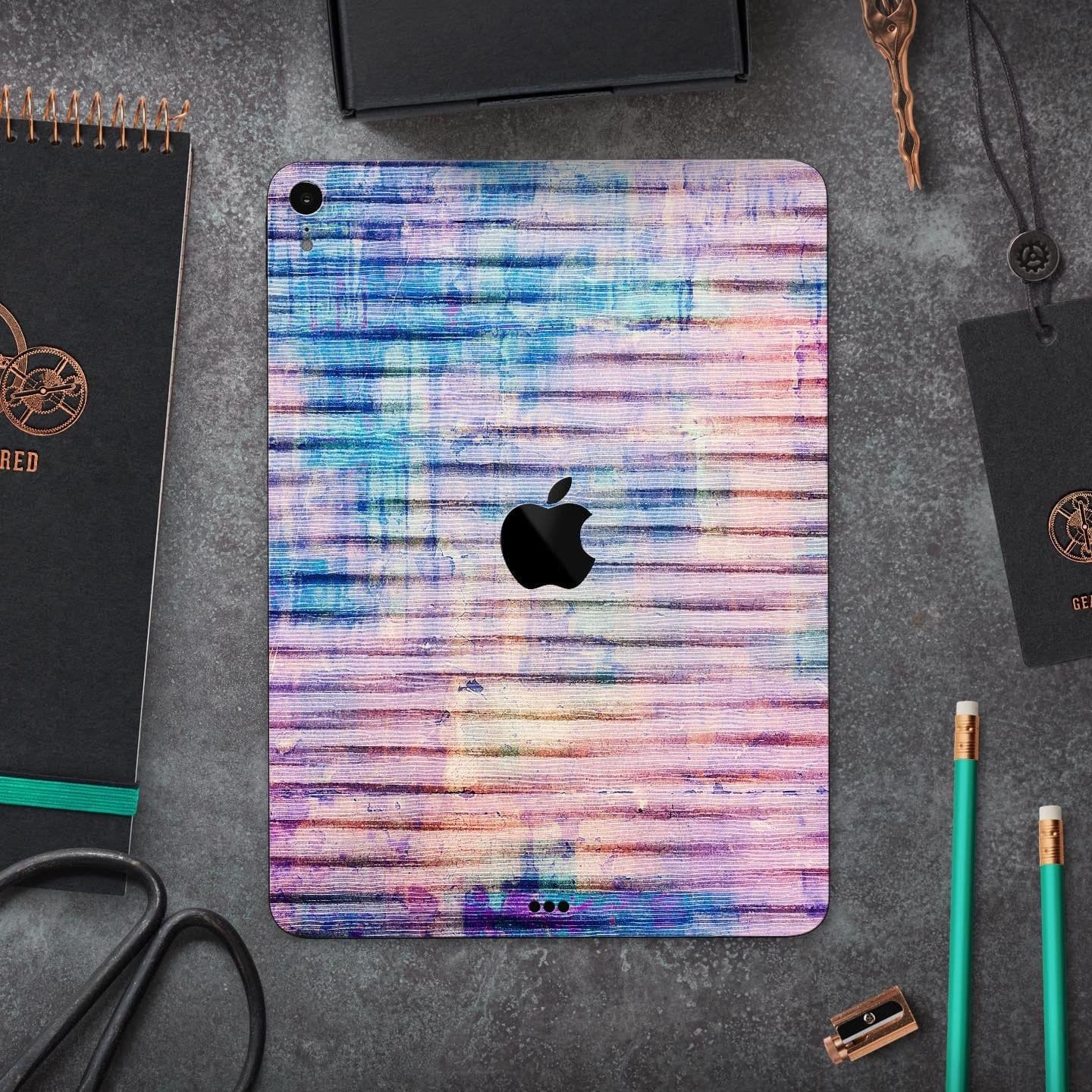 image-Dripping Blue Paint - Full Body Skin Decal for the Apple iPad Pro