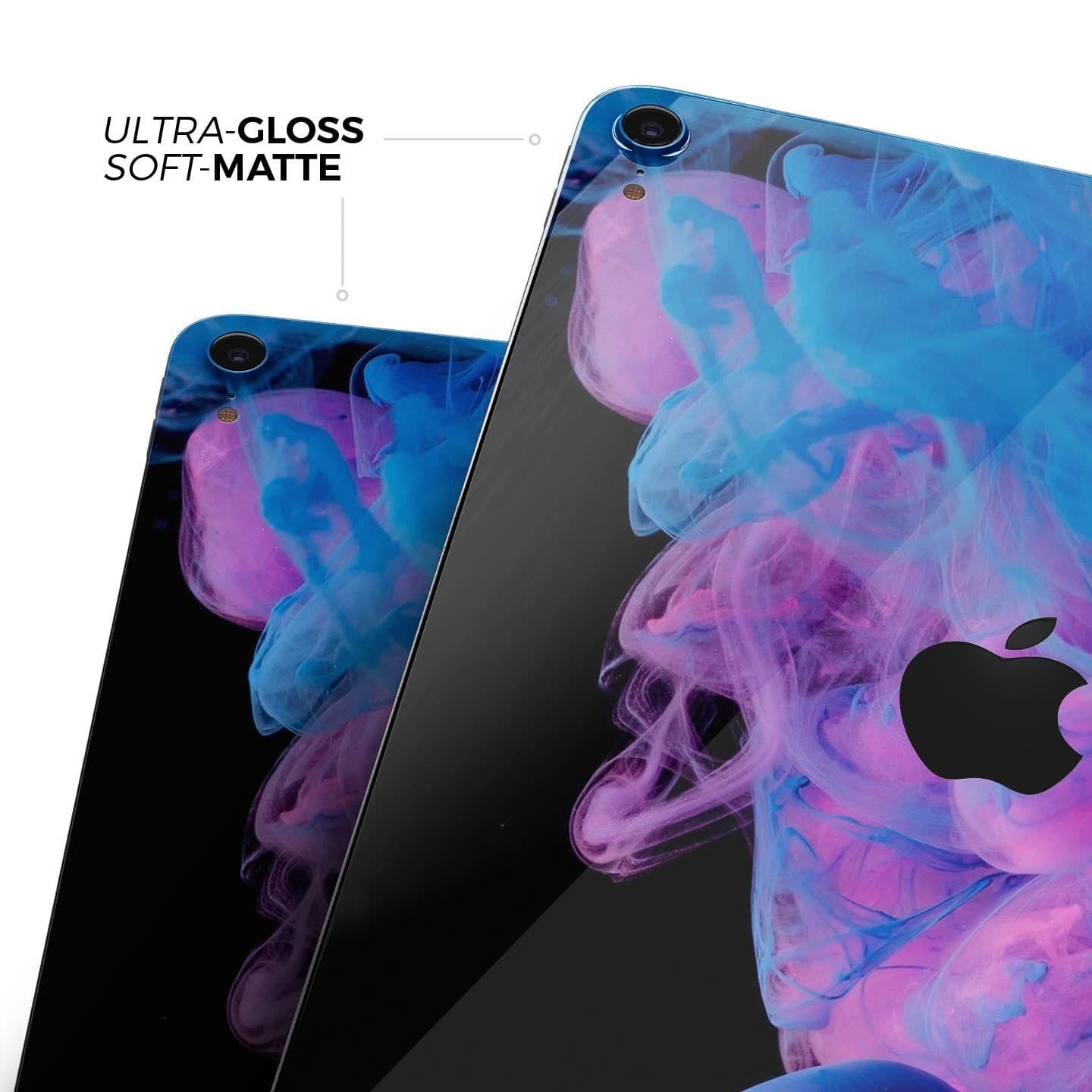image-Glowing Pink and Blue CloudSwirl - Full Body Skin Decal for the Apple