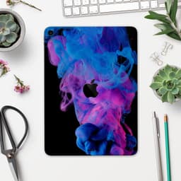 image-Glowing Pink and Blue CloudSwirl - Full Body Skin Decal for the Apple