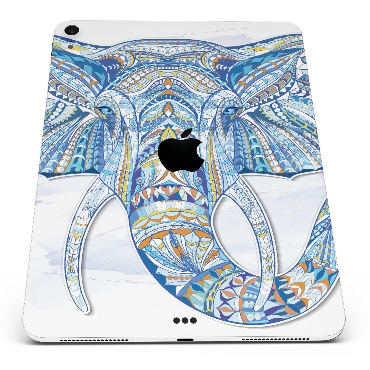 image-Geometric Sacred Elephant - Full Body Skin Decal for the Apple iPad