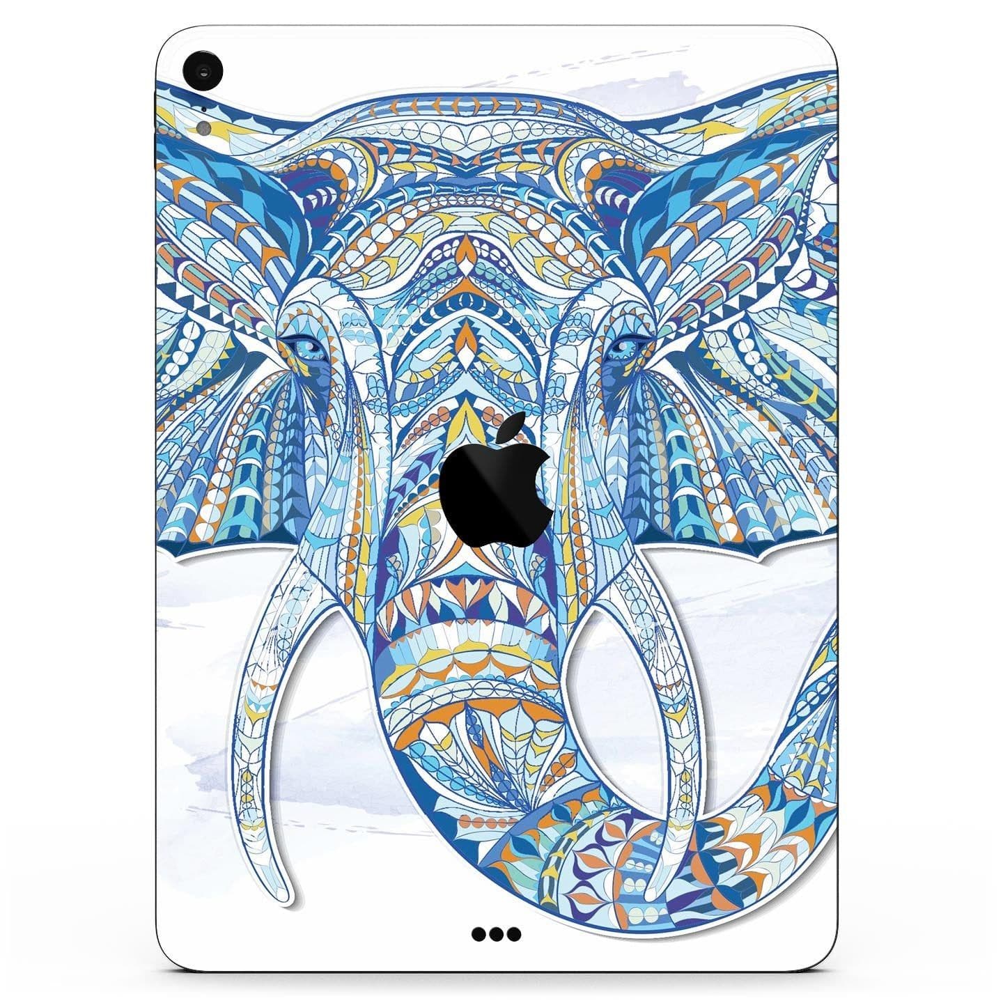 image-Geometric Sacred Elephant - Full Body Skin Decal for the Apple iPad