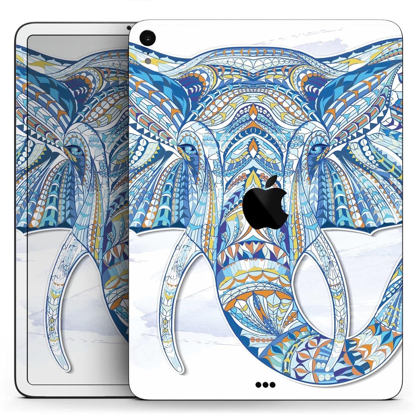 image-Geometric Sacred Elephant - Full Body Skin Decal for the Apple iPad
