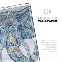 image-Geometric Sacred Elephant - Full Body Skin Decal for the Apple iPad