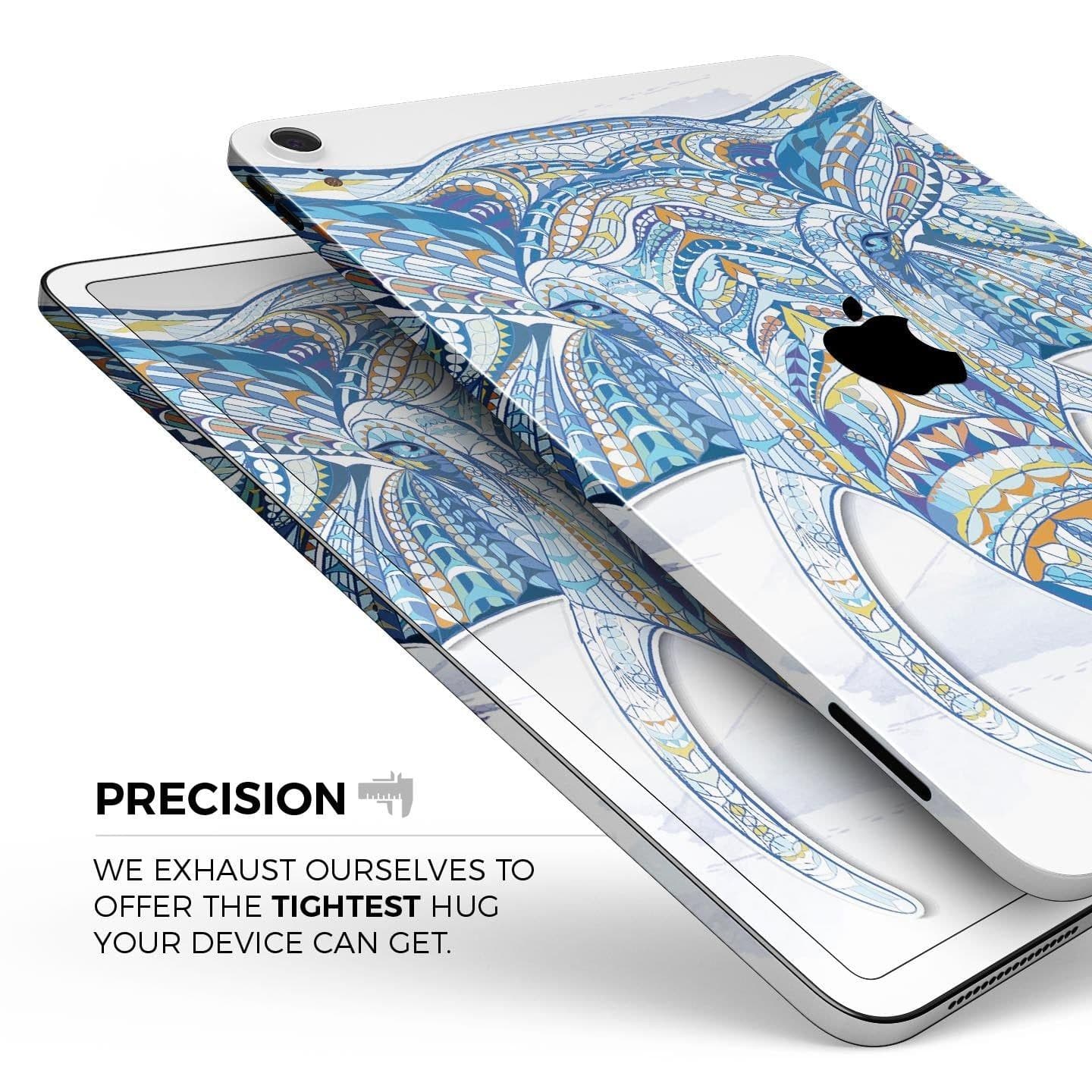 image-Geometric Sacred Elephant - Full Body Skin Decal for the Apple iPad