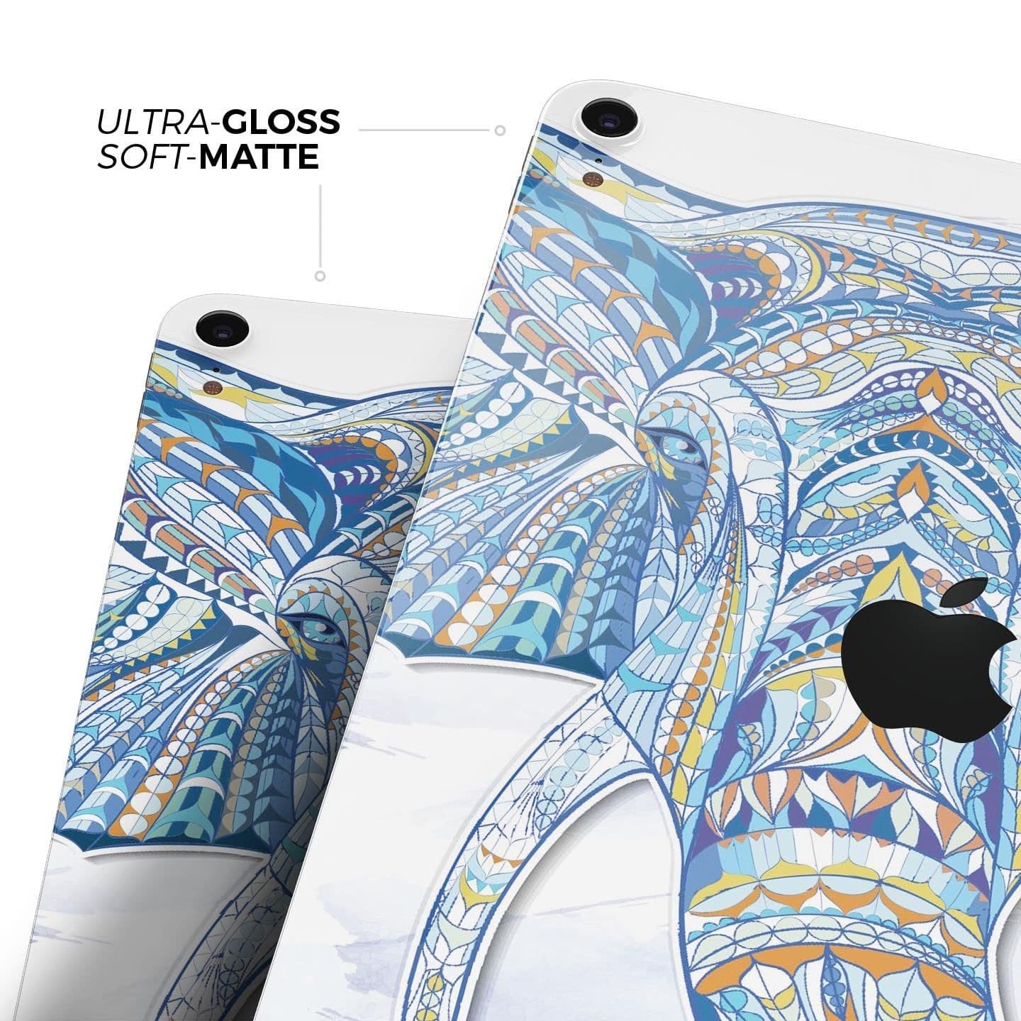 image-Geometric Sacred Elephant - Full Body Skin Decal for the Apple iPad