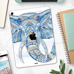 image-Geometric Sacred Elephant - Full Body Skin Decal for the Apple iPad