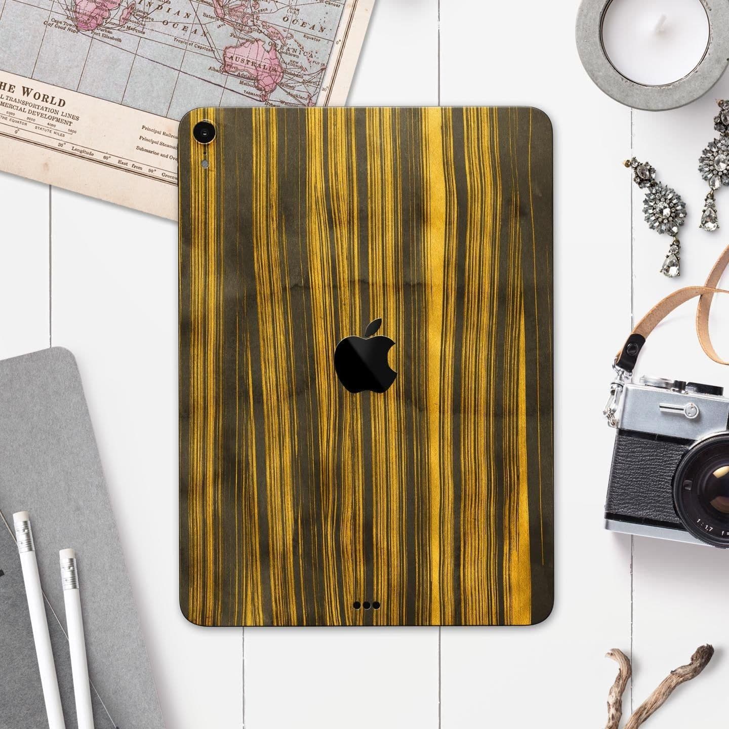 image-Gold Standard ZebraWood - Full Body Skin Decal for the Apple iPad Pro