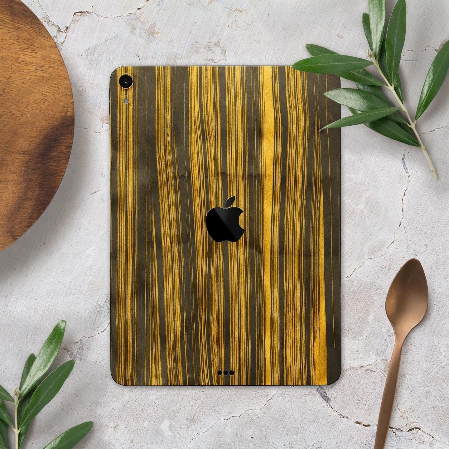 image-Gold Standard ZebraWood - Full Body Skin Decal for the Apple iPad Pro