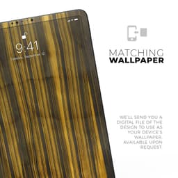 image-Gold Standard ZebraWood - Full Body Skin Decal for the Apple iPad Pro