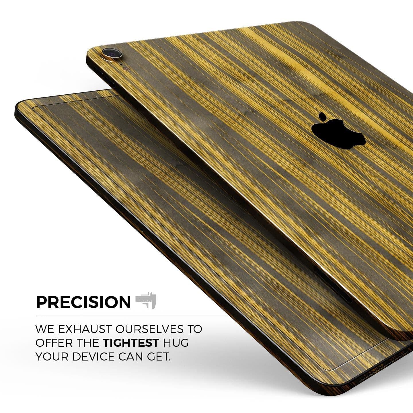 image-Gold Standard ZebraWood - Full Body Skin Decal for the Apple iPad Pro