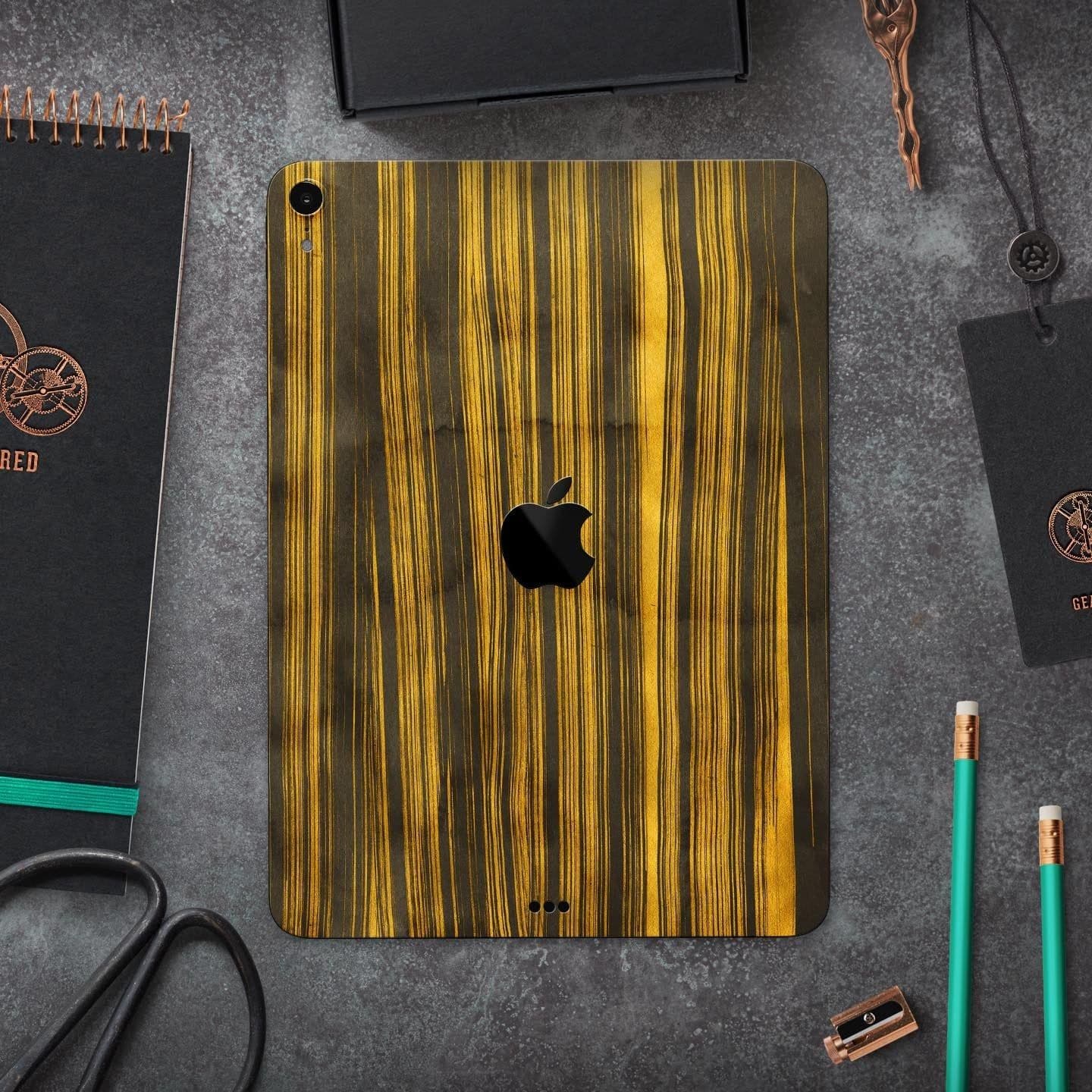 image-Gold Standard ZebraWood - Full Body Skin Decal for the Apple iPad Pro