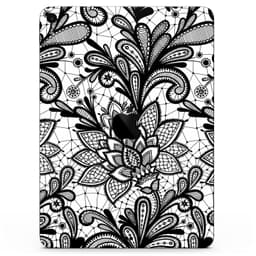 image-Black and White Geometric Floral - Full Body Skin Decal for the Apple
