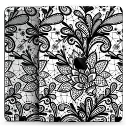 image-Black and White Geometric Floral - Full Body Skin Decal for the Apple