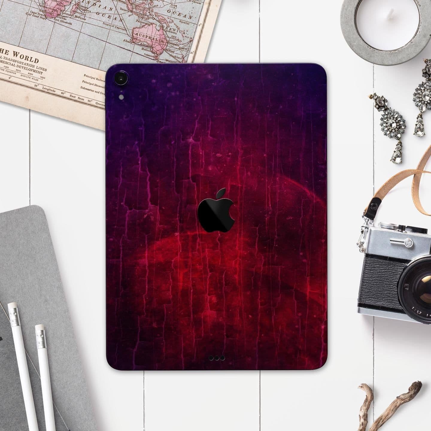 image-Abstract Fire & Ice V2 - Full Body Skin Decal for the Apple iPad Pro