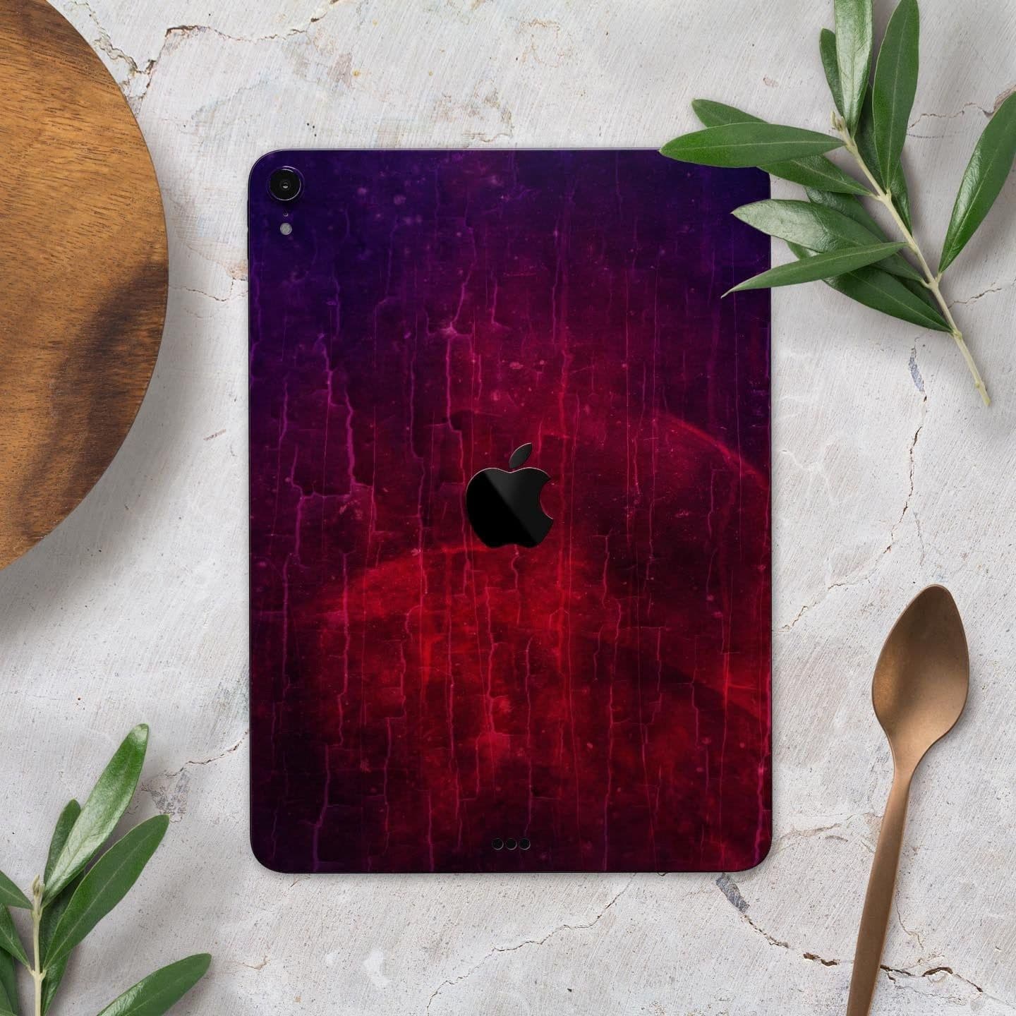 image-Abstract Fire & Ice V2 - Full Body Skin Decal for the Apple iPad Pro