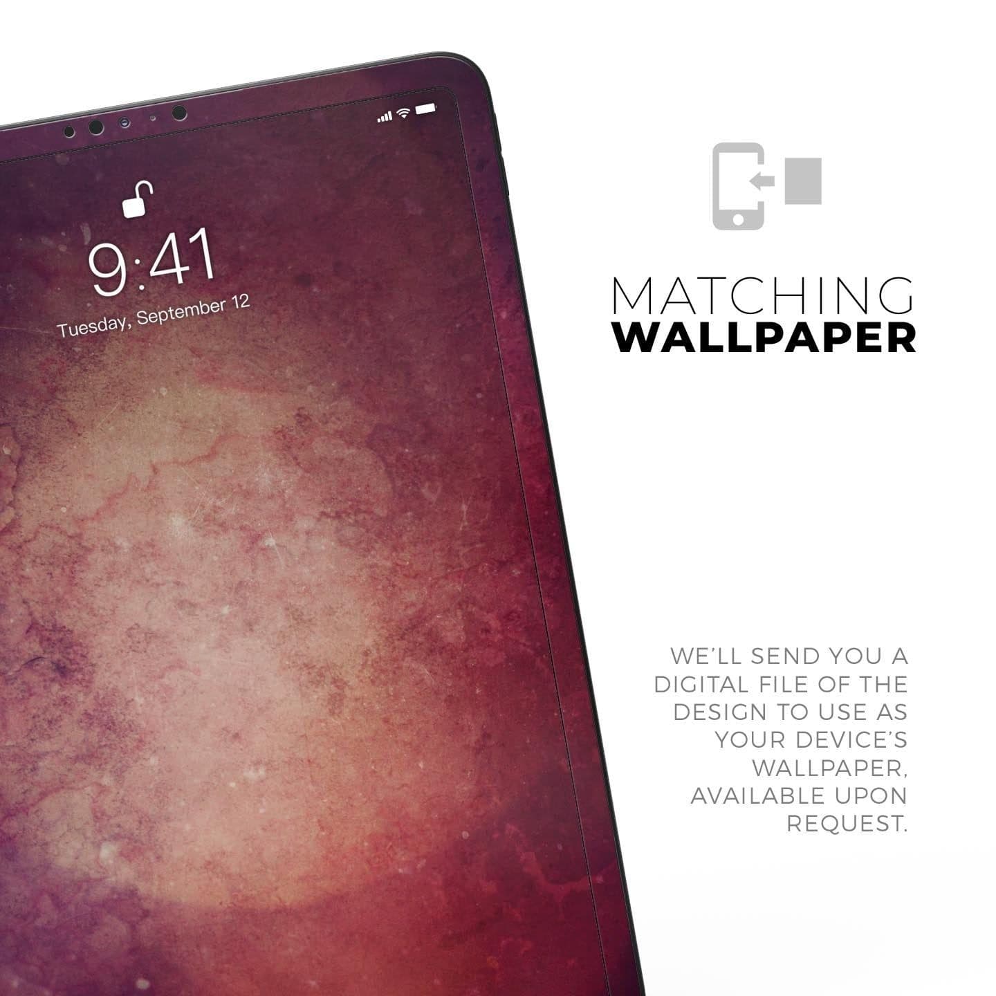 image-Abstract Fire & Ice V20 - Full Body Skin Decal for the Apple iPad Pro