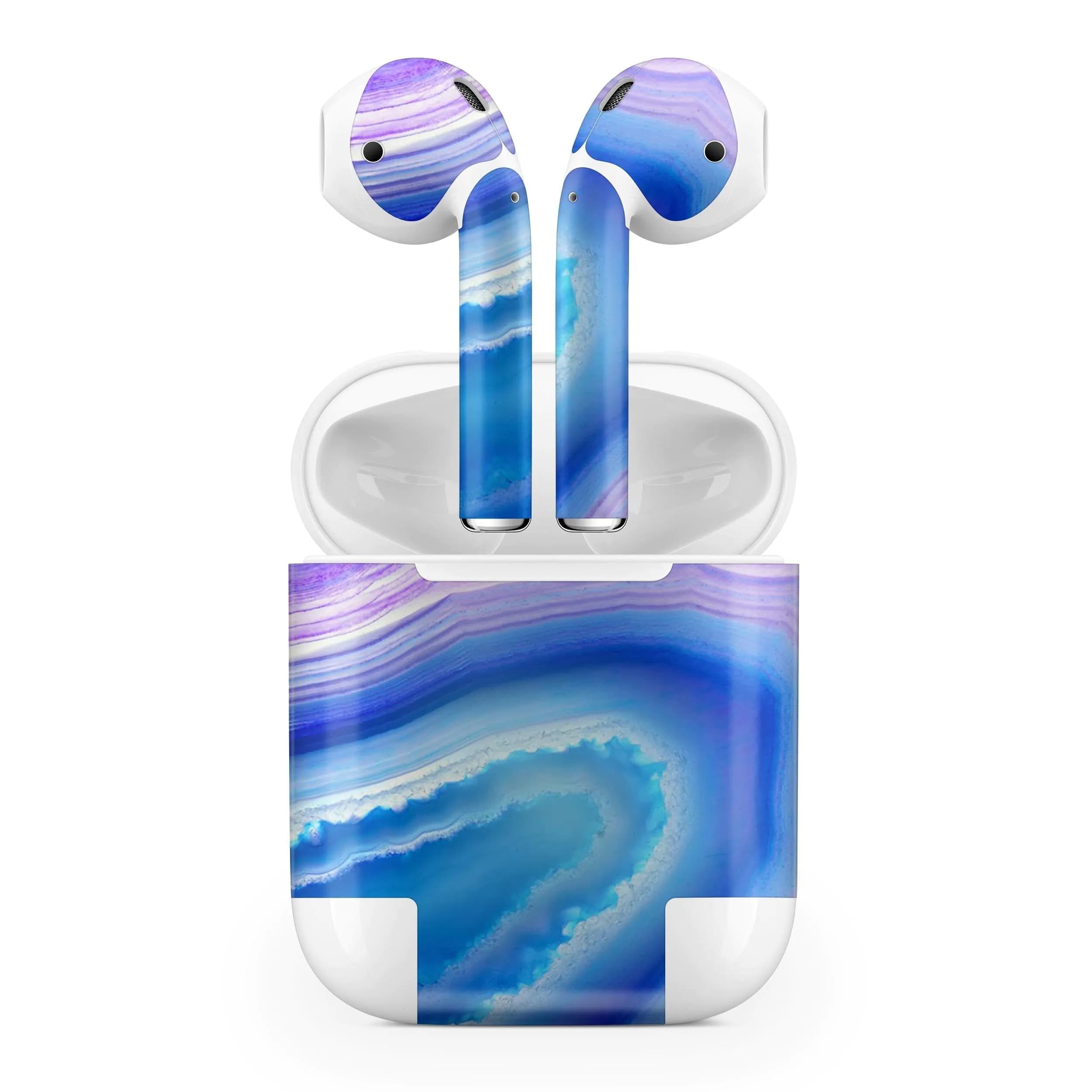 image-Blue & Purple Hue Agate - Full Body Skin Decal Wrap Kit for the