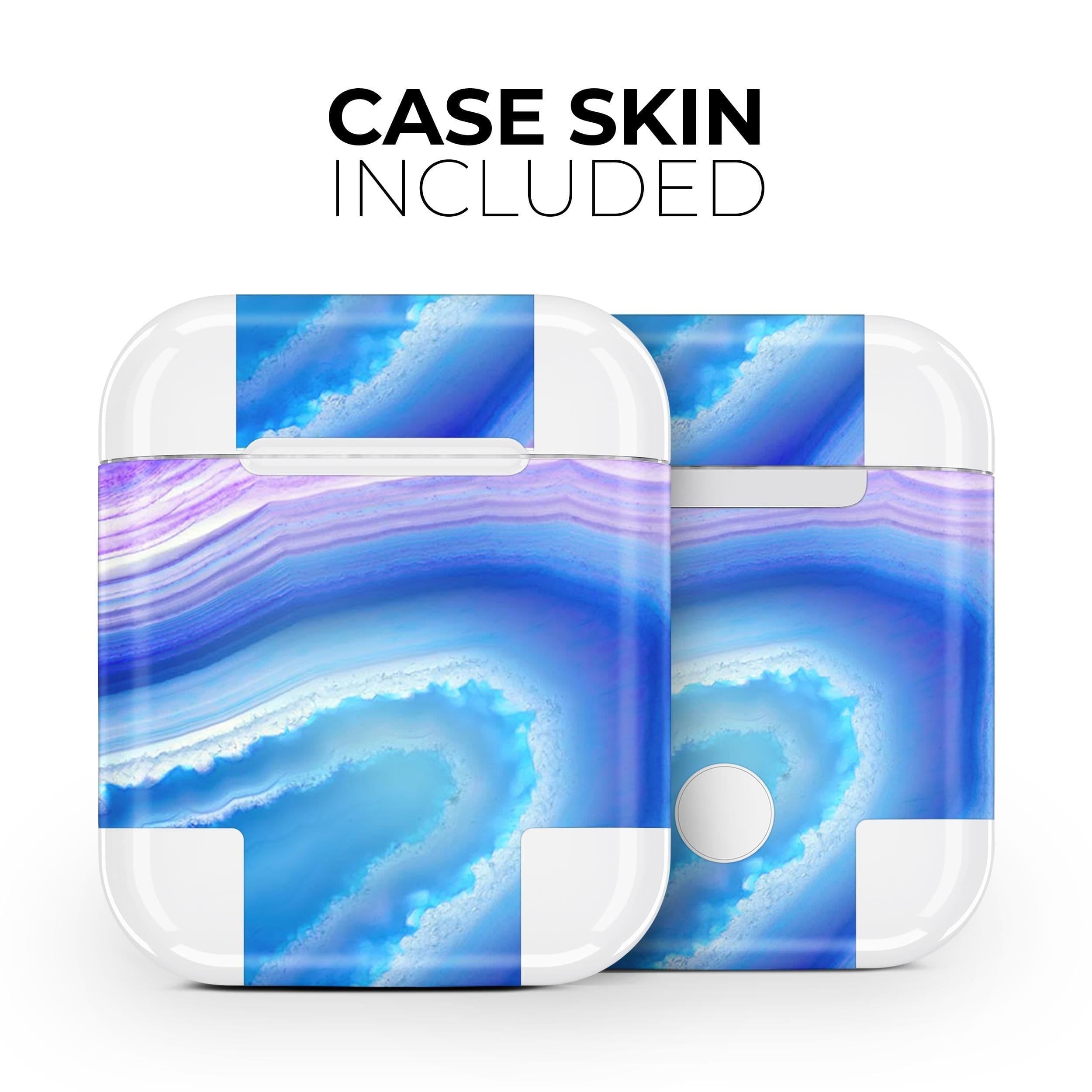 image-Blue & Purple Hue Agate - Full Body Skin Decal Wrap Kit for the