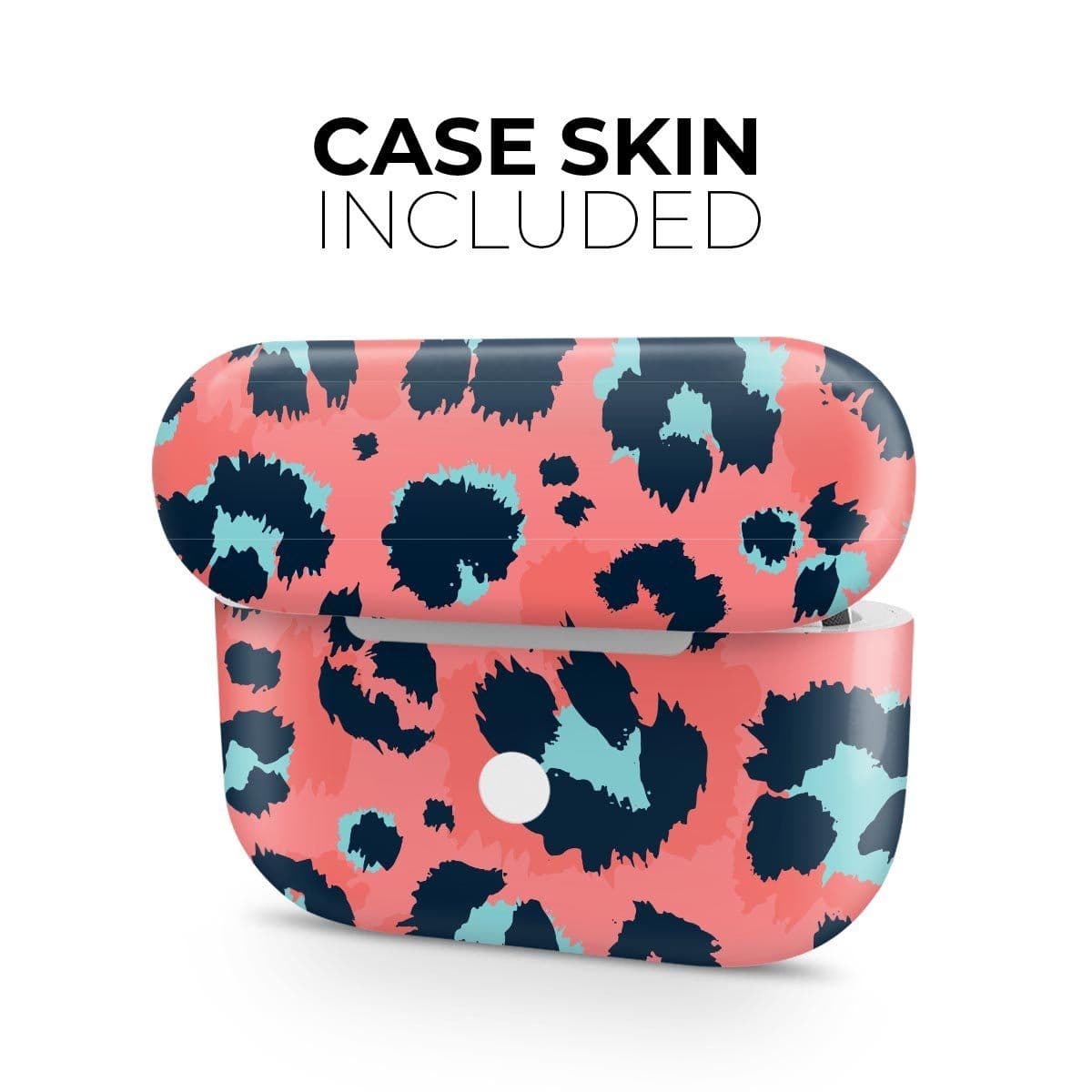 image-Leopard Coral and Teal V23 - Full Body Skin Decal Wrap Kit for the
