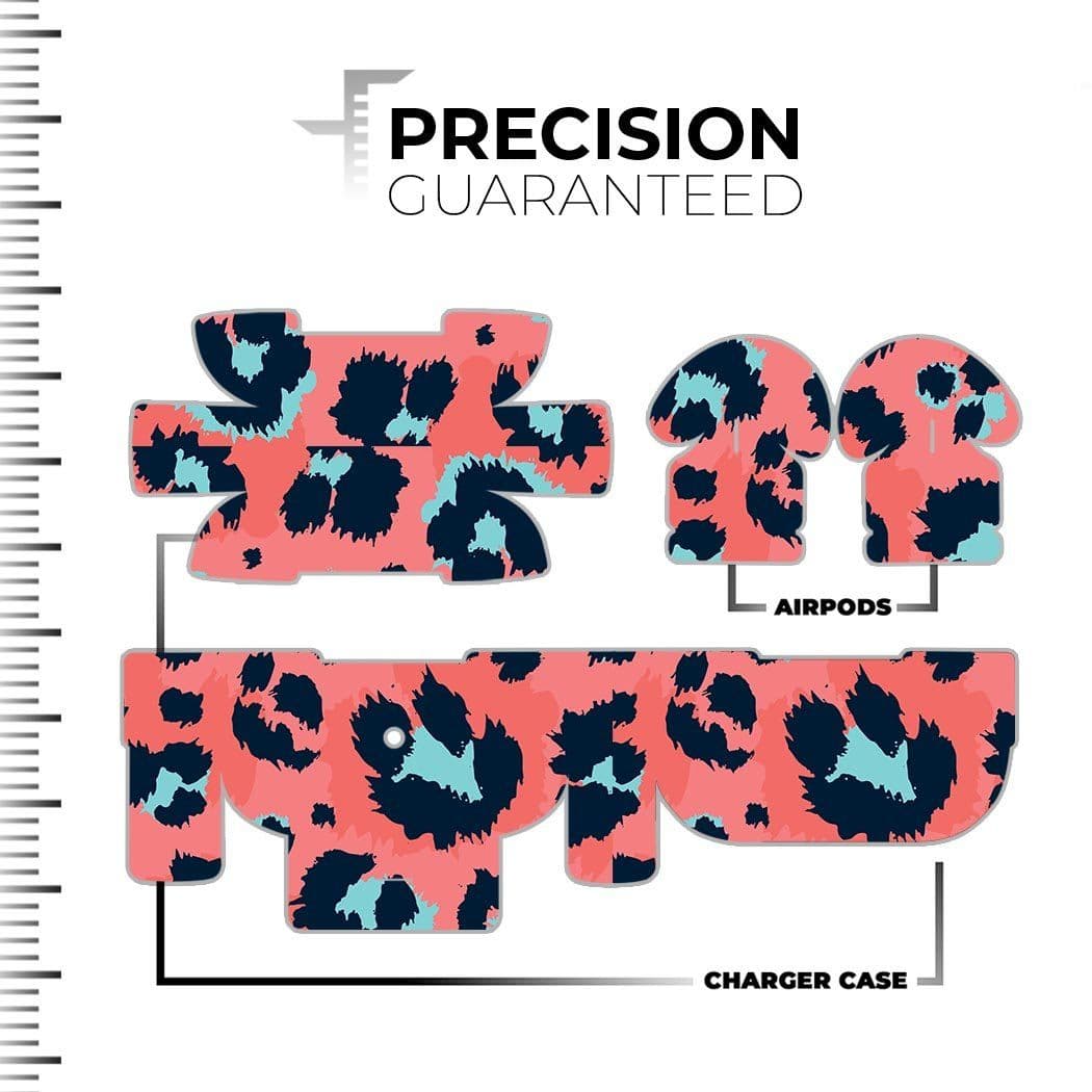 image-Leopard Coral and Teal V23 - Full Body Skin Decal Wrap Kit for the