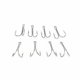 image-10pcs/box Double Fishing Hook Carbon Steel Crank Barbed Jig Hook for Carp Fishing Fly Tying Soft Lure Fish Accessories