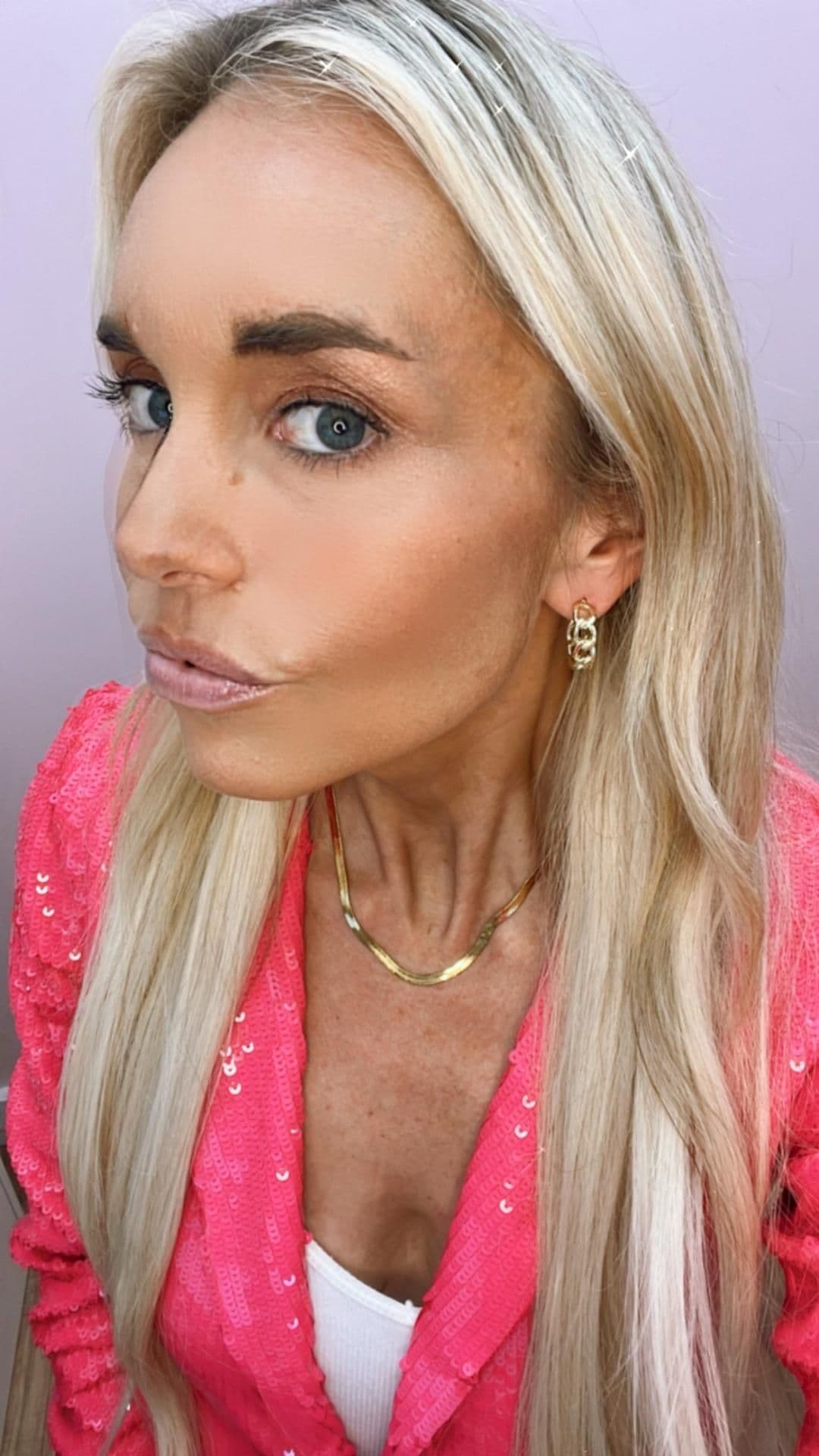 image-Curb Link Chain Hoop Earrings