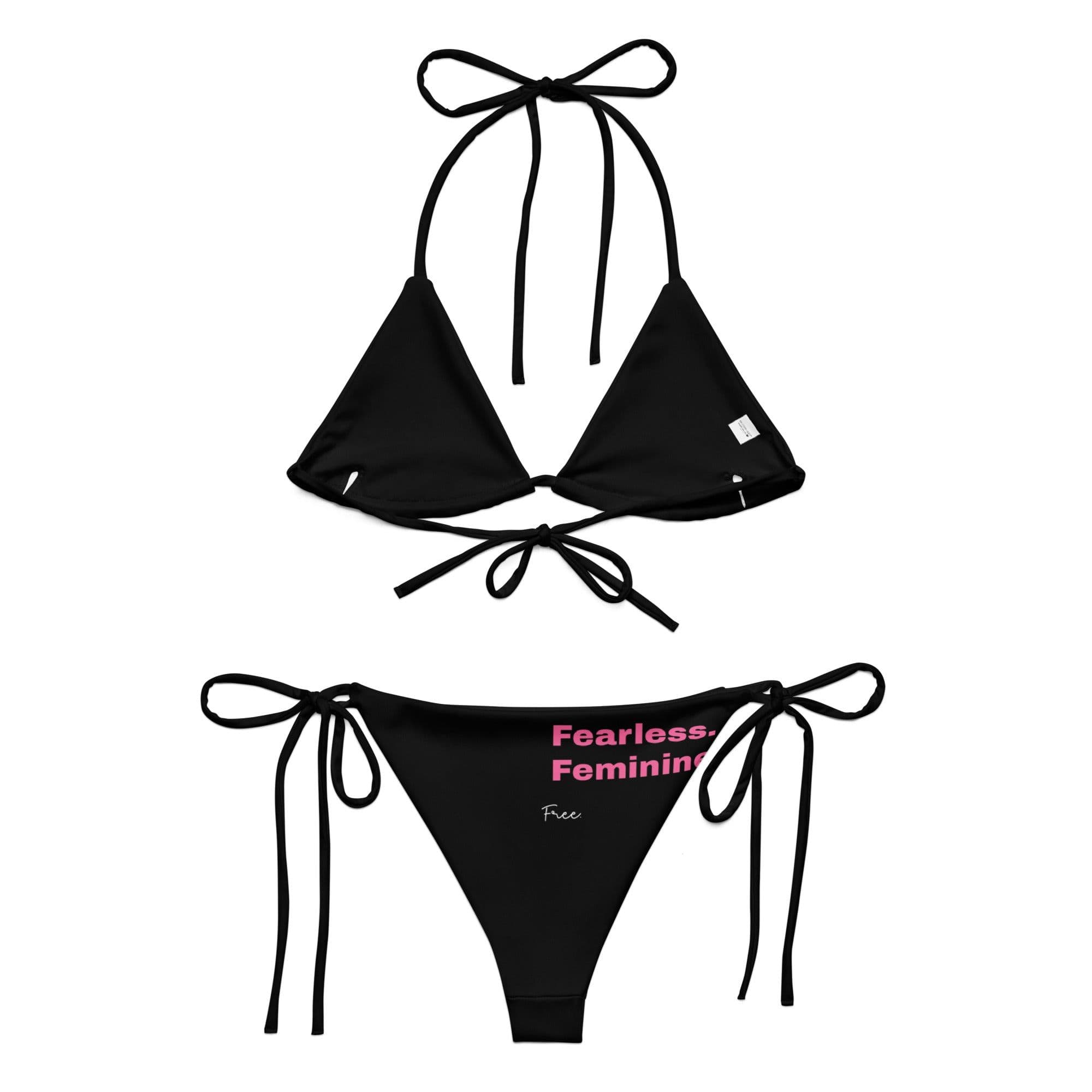 image-All-over print recycled string bikini