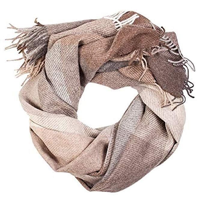 image-Alpaca wool beige-grey plaid