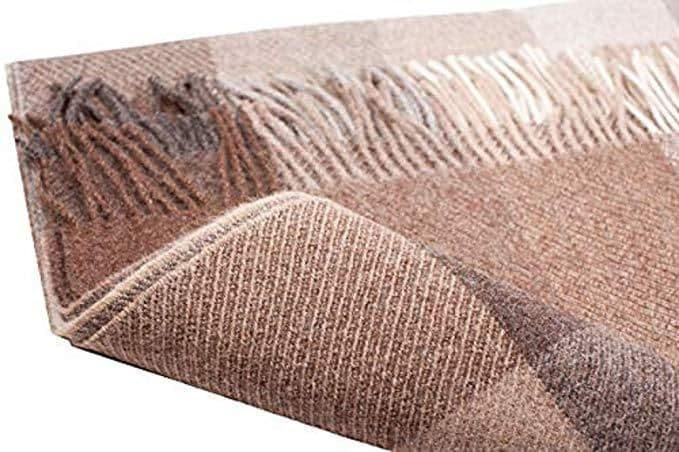 image-Alpaca wool beige-grey plaid