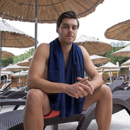 image-Anemoss Sailor Knot Strandhandtuch 70x140 cm Marineblau