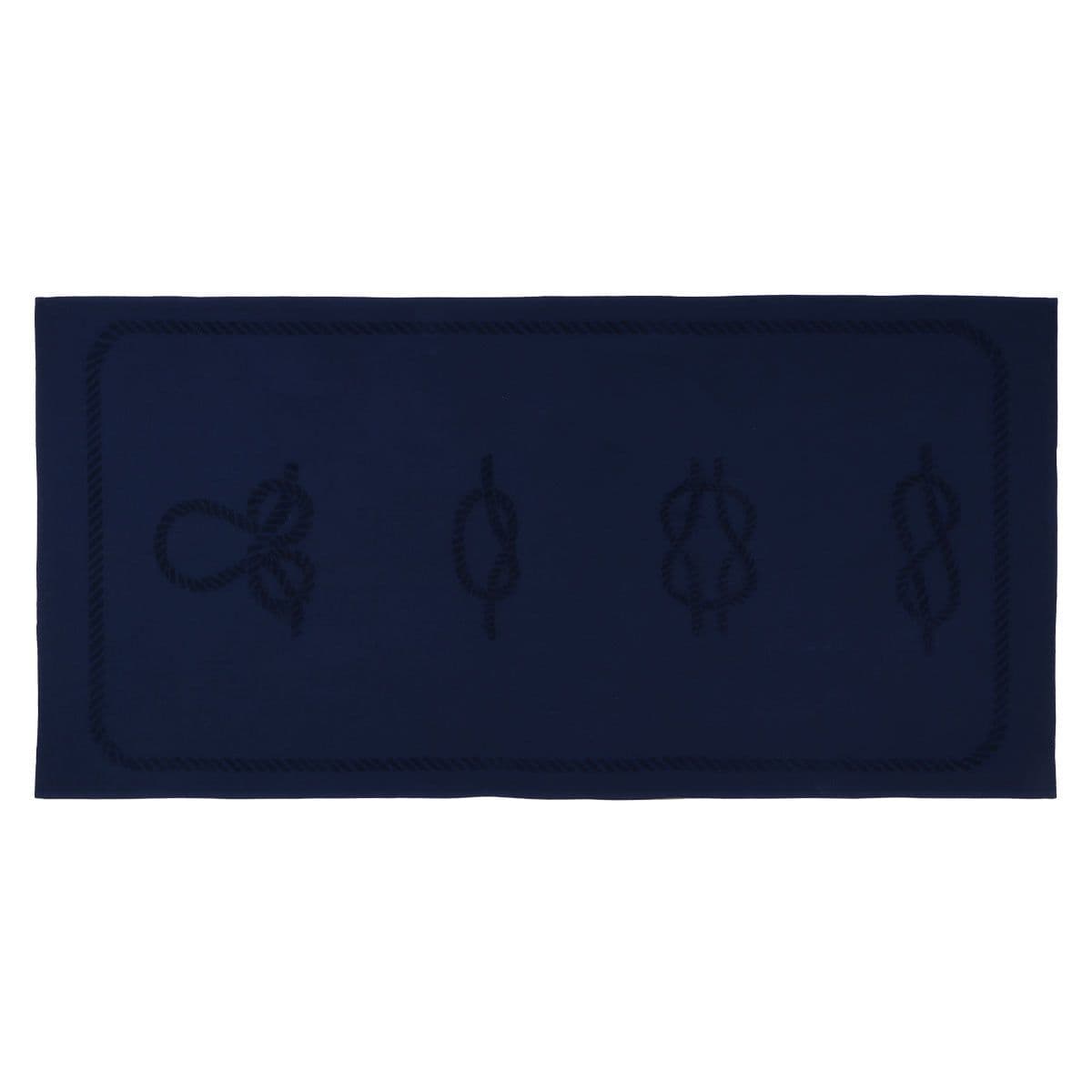 image-Anemoss Sailor Knot Strandhandtuch 70x140 cm Marineblau