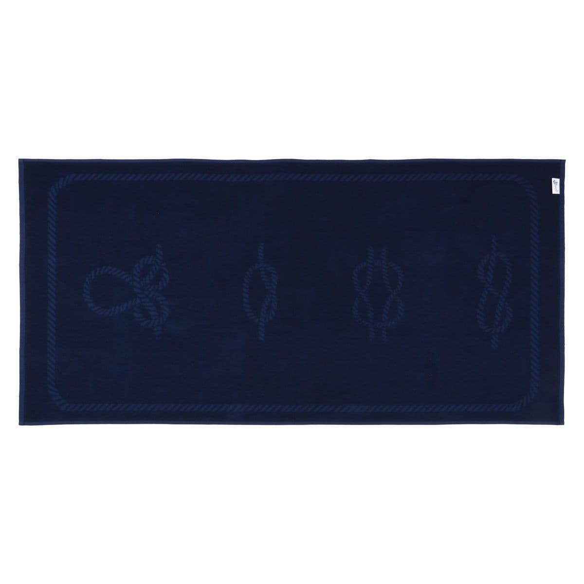 image-Anemoss Sailor Knot Strandhandtuch 70x140 cm Marineblau
