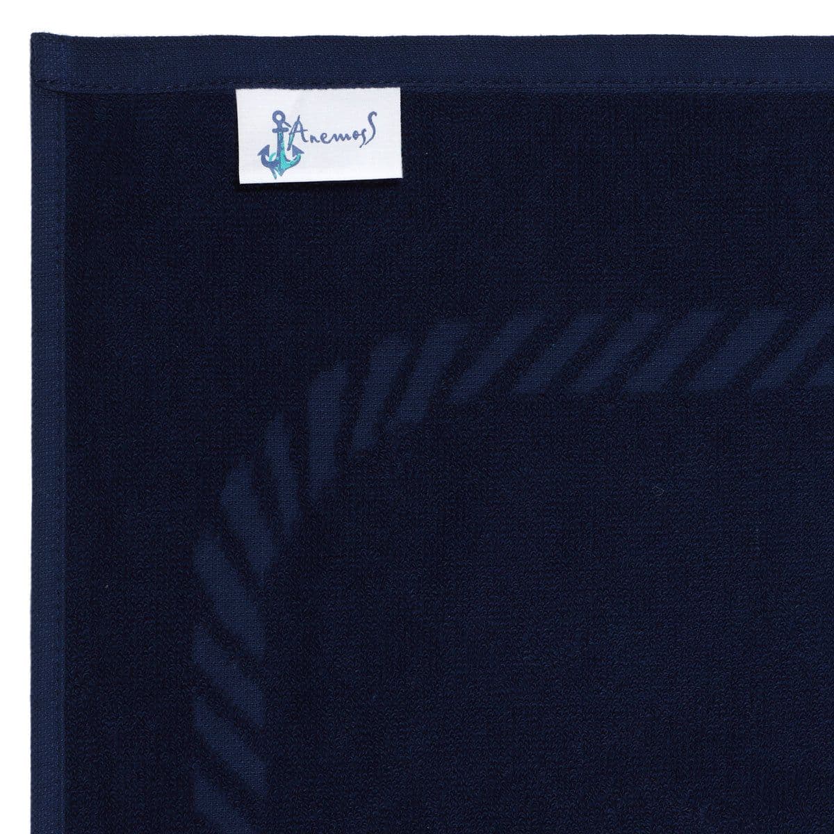 image-Anemoss Sailor Knot Strandhandtuch 70x140 cm Marineblau