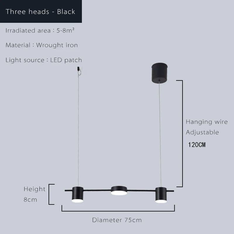 image-Modern Led Living Room Chandeliers Dining Table Ceiling Chandelier Kitchen Hanging Light Fixture Dimmable Indoor Lighting Lamp