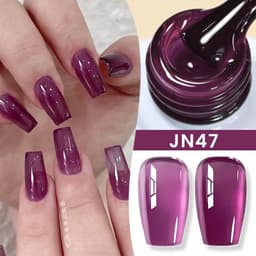 image-BORN PRETTY Milky White Jelly Nude Gel Nail Polish 10ml White Translucent Soak Off Gel Vernis Semi Permanent Need UV Light Cure