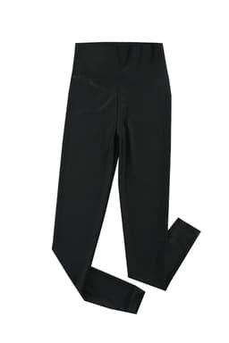 image-High Rise Tight Leggings with Waist Cincher - Black