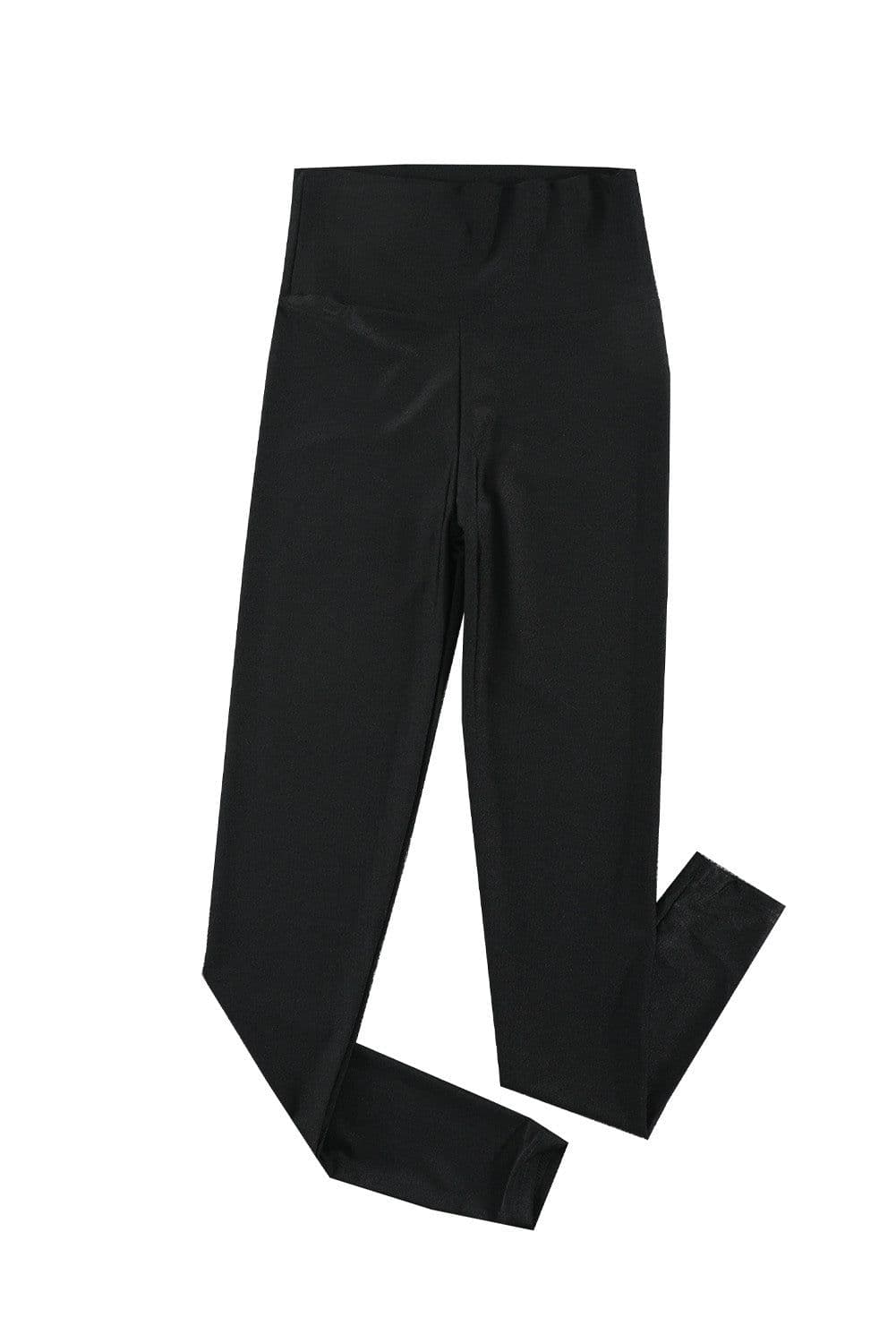 image-High Rise Tight Leggings with Waist Cincher - Black