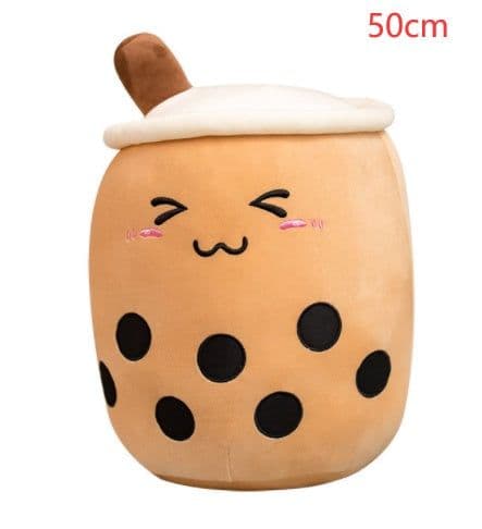 image-Cute Fruit Drink Plush Stuffed Soft Strawberry Milk Tea Plush Boba Tea Cup Toy Bubble Tea Pillow Cushion Kids Gift