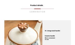 image-Underglaze Cup Suit Household Living Room Water Cup Water Pot Tea Set