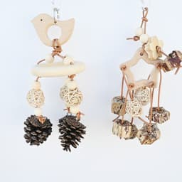 image-Parrot Bird Toy Wooden Nature Fruit Molar Relieving Stuffy Supplies